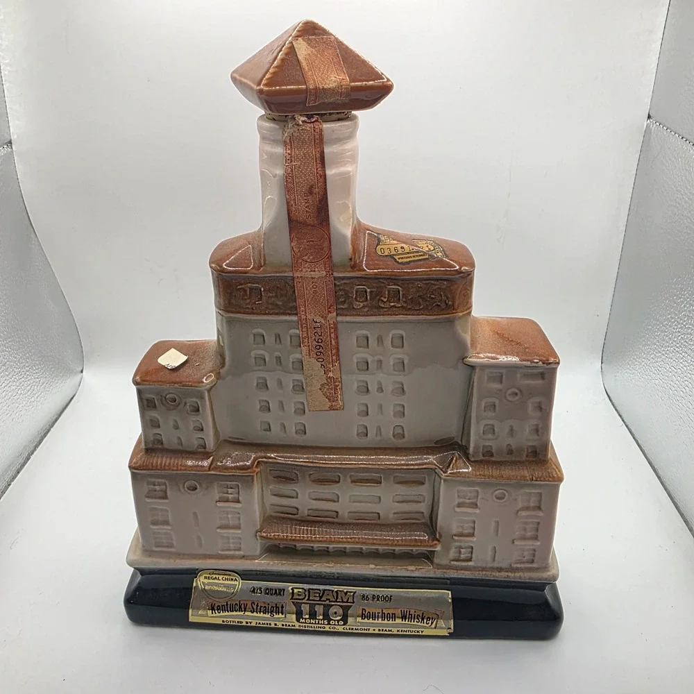 1968 Jim Beam Broadmoor Hotel Regal China Decanter 1918-1968 Anniversary